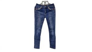 Jeans pour femmes taille haute d'occasion Clear Path A04 Collection été Guangdong Tailles mixtes Polyester/Coton Propre Coloré <span class=keywords><strong>Pas</strong></span> <span class=keywords><strong>cher</strong></span> - Product Image 3