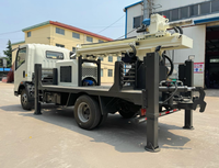 Machine de forage de puits d'eau mobile montée sur camion 200m 300m 350m
