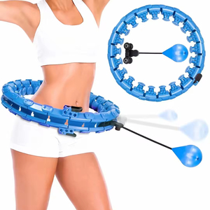 Aro de entrenamiento para cintura y abdomen <span class=keywords><strong>2</strong></span> <span class=keywords><strong>en</strong></span> <span class=keywords><strong>1</strong></span>, aros ajustables para pérdida de peso, 24 nudos desmontables para adultos y mujeres - Product Image 4