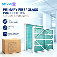 Filtre à air en panneau de fibre de verre avec cadre en papier, pression terminale 250Pa, pour remplacement de la première étape, vente en gros