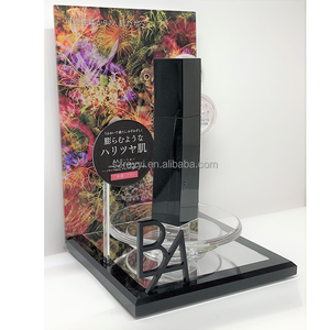 RAY YI personalizado popular centro comercial encimera espejo Rosa acrílico cosméticos <span class=keywords><strong>MAC</strong></span> lápiz labial y estante de exhibición de rímel - Product Image 6