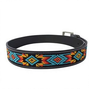 Ceinture unisexe vintage carrée en cuir de buffle avec boucle en acier, légère, imperméable, écologique, réversible, largeur 2 pouces, 35-41 pouces - Product Image 4