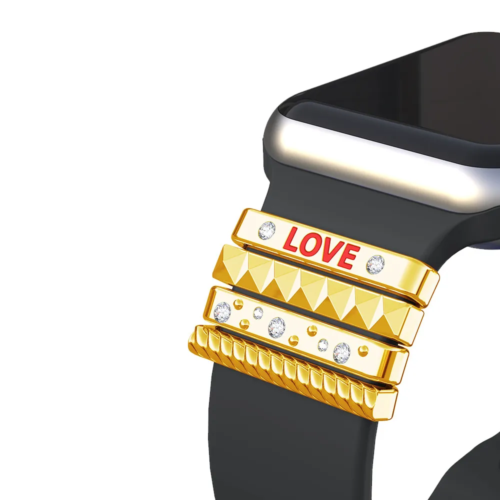 Декоративное кольцо для Apple Watch Band для Apple watch 6/5/4/3/2/1/SE 44 мм 40 мм 42 мм 38 мм кольцо из нержавеющей стали