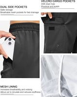 SILKWORLD Short de bain pour homme 9 pouces à séchage rapide avec doublure en mesh, poches et cordon de serrage