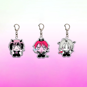 Custom Cartoon Q Version Acrylic Overseas Key Chain Dull Adorable Pendant Bag Accessories Fashion Trend - Product Image 2