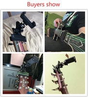 Universal Guitar Smartphone Phone Holder Clip 360 Ball Head Mount for String Instruments Live Broadcast Teaching Video Recording