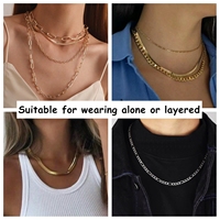 Direct Usine Chaînes Cadena Étanche Corde Figaro Gourmette Cubaine Hommes Femmes Or 18K PVD Acier Inoxydable Collier