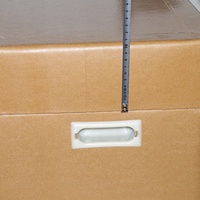 Baril d'emballage en carton kraft de qualité alimentaire, recyclable, carré, 10 gallons