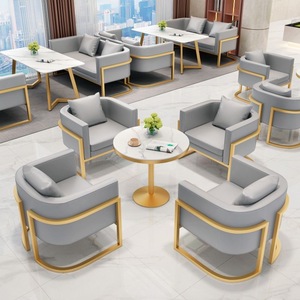 Sofá de Espera Moderno y Lujoso de Metal para Salón de Belleza, Hotel, Escuela, Comedor - Product Image 4