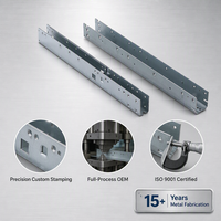 Pièces d'emboutissage métallique sur mesure directement de l'usine, support de rail en acier galvanisé en forme de U, composants d'assemblage de quincaillerie OEM