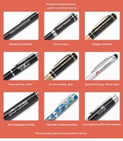 Stylo plume en métal avec logo personnalisé, cadeau promotionnel pour le bureau, signature professionnelle