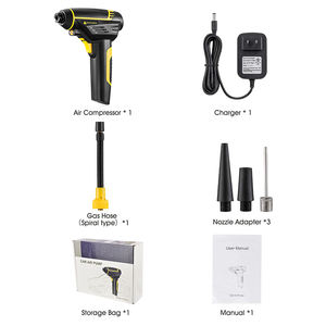 جبل ارتفاع ضغط مضخة هواء بقبضة مسدس مقياس ضاغط الهواء 150Psi دراجة مضخة كهربائية مضخة نافخ هواء الرقمية بالون نافخة - Product Image 4