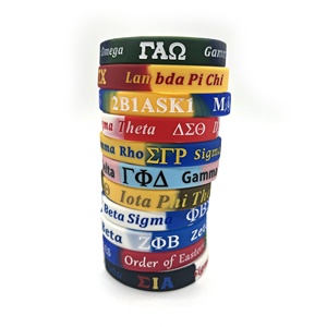 Bracelets promotionnels en silicone écologiques personnalisés de Grèce, très demandés, cadeaux personnalisés de haute qualité, bracelets créatifs - Product Image 2