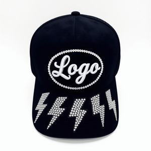 Gorras de Béisbol con Logotipo Personalizado de Diamantes de Moda HKZB - Product Image 1