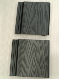 Panneaux muraux en WPC plastique pour extérieur, imperméables, résistants à l'humidité, à emboîtement, texture <span class=keywords><strong>bois</strong></span> 3D, pour utilisation en appartement - Product Image 1