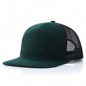 Wholesale High Quality 7 Panel Snapback Gorras Richardson 168 <b>Flat</b> Bill Mesh Trucker <b>Hat</b> Blank - Product Image 4