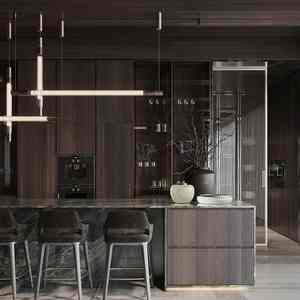 Luxury Modern European Style PVC Door Panel Home Complete Kitchen Cabinet with Faucet <b>Organizers</b> for Dining - Product Image 2