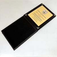 Vente en gros Certificat personnalisé Plaque de velours Récompenses