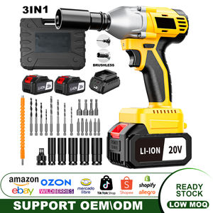 Juego <span class=keywords><strong>de</strong></span> Llaves <span class=keywords><strong>de</strong></span> <span class=keywords><strong>Impacto</strong></span> Eléctricas 3 en 1 para Automóvil, 20 V, Inalámbricas, 430 nm, Grado Industrial, Taladro y <span class=keywords><strong>Pistola</strong></span> <span class=keywords><strong>de</strong></span> <span class=keywords><strong>Impacto</strong></span> a Batería para Bricolaje - Product Image 2