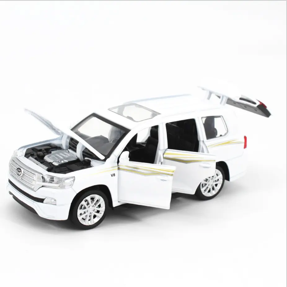 1/32 Diecast Model Mobil Mainan Die Cast Tarik Kembali Mobil Set dengan Model Koleksi Mobil Model Mini