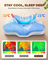 Oreiller cervical en mousse à mémoire de forme, soutien ergonomique du cou pour soulager la douleur, pour dormir à la maison