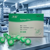 Filtre à seringue stérile pour laboratoire, irradié par rayons gamma, emballage individuel, consommable biopharmaceutique, taille des pores 0,1~10μm