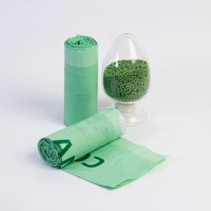 Sacs poubelle biodégradables durables personnalisés avec cordon de serrage, en PLA et amidon de maïs, thermosoudés pour usage domestique - Product Image 3