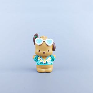 Nuevas Figuras de Personajes de <span class=keywords><strong>Sanrio</strong></span> en Miniatura, Set de Mascotas Bronceadas, <span class=keywords><strong>Pochacco</strong></span>, Cinnamoroll, Melody, Juguetes de PVC en Caja Sorpresa para Hawái - Product Image 3