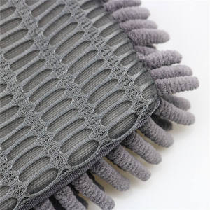 Gant de lavage de voiture en chenille, un côté en tissu maillé, l'autre côté doux, pour le detailing automobile - Product Image 4