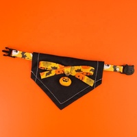Collier ajustable écologique pour animaux de compagnie Halloween avec clochette citrouille pour chats, chiens, petits animaux, accessoires de sécurité Teddy