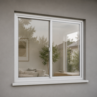 Fenêtre coulissante résidentielle anti-effraction et étanche avec moustiquaire, en remplacement des fenêtres en aluminium et verre