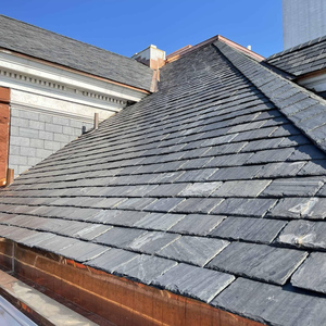 Cá quy mô tự nhiên <span class=keywords><strong>Slate</strong></span> đá tráng mái ngói giá trong bóng tối màu xám đen màu - Product Image 1