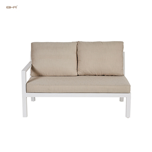 Ensemble <span class=keywords><strong>de</strong></span> canapés <span class=keywords><strong>de</strong></span> patio au design moderne, sièges <span class=keywords><strong>en</strong></span> aluminium, mobilier <span class=keywords><strong>de</strong></span> jardin, <span class=keywords><strong>salle</strong></span> à <span class=keywords><strong>manger</strong></span> extérieure modulaire avec sections polyvalentes - Product Image 4