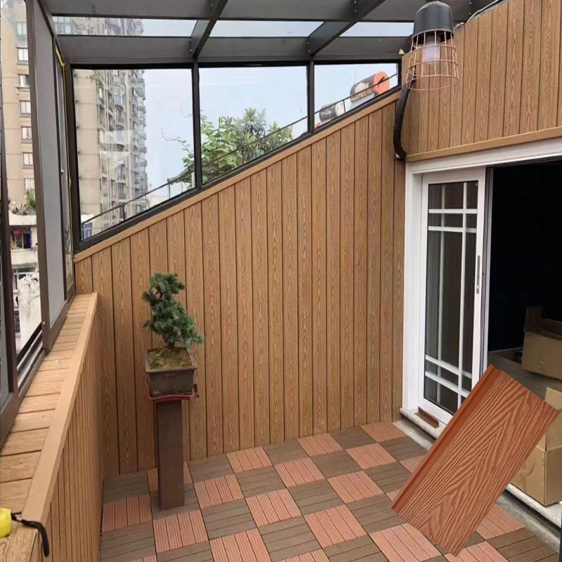 Fireproof Waterproof WPC Cladding Outdoor Wooden Wall Panel 3D Embossed ...