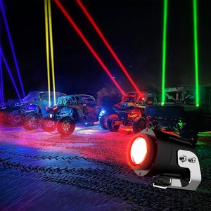 15W ไฟ LED แบบแข็งสำหรับขับรถมอเตอร์ไซค์, ไฟเลเซอร์แบบไล่จับแนวร็อคโคลอว์แม่เหล็กออปติบีมสีแดง