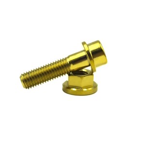 Boulon à bride hexagonale en laiton, grade 8.8, finition brillante, filetage UNC avec 2 écrous pour quincaillerie de meubles TITANFIX Chine - Product Image 4