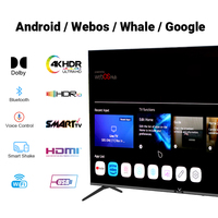 Televisor Inteligente QLED de 65 Pulgadas, Pantalla 4K UHD con Amplio Ángulo de Visión para el Hogar