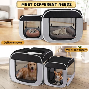 2-in-1 <strong>Outdoor</strong> Stainless Steel <strong>Cat</strong> Tent and Playpen <strong>Cat</strong> Houses for Small Animals Pet <strong>Enclosures</strong> for <strong>Cats</strong> and Puppies - Product Image 5