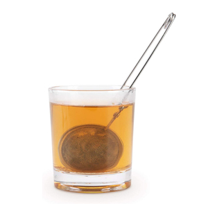 Welland lưới cà phê thảo mộc gia vị lọc trà difuser vàng hồng vàng màu mạ thép không gỉ trà lọc Infuser bóng với xử lý - Product Image 6