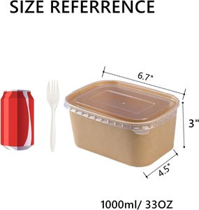Wholesale Rectangular Microwavable Disposable Takeout <b>Lunch</b> <b>Box</b> for Hamburger Sushi Juice & Noodle - Product Image 2