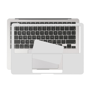 Protector de Pantalla Completo de PVC para <span class=keywords><strong>MacBook</strong></span> <span class=keywords><strong>Air</strong></span> 13 <span class=keywords><strong>2020</strong></span> M1 A2337 A2179 A1932, Cubierta Protectora para la Parte Superior e Inferior, el Panel Táctil y el Reposamanos - Product Image 3