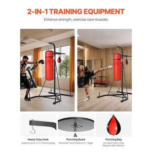 2 in 1 Heavy Duty Steel Punching Bag Frame <b>Boxing</b> & Fitness Stand With Sand 64x47x87 Inches D0100X3I4P8 2 in 1 Heavy Duty <b>Boxing</b> - Product Image 5