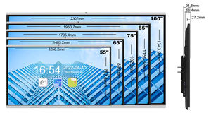 Tableau Intelligent Interactif LCD 4K HD pour l'Enseignement, Écran Tactile Numérique de 55 65 75 85 <span class=keywords><strong>86</strong></span> 98 110 <span class=keywords><strong>Pouces</strong></span>, Panneau Interactif Numérique pour 75 <span class=keywords><strong>Pouces</strong></span> - Product Image 3