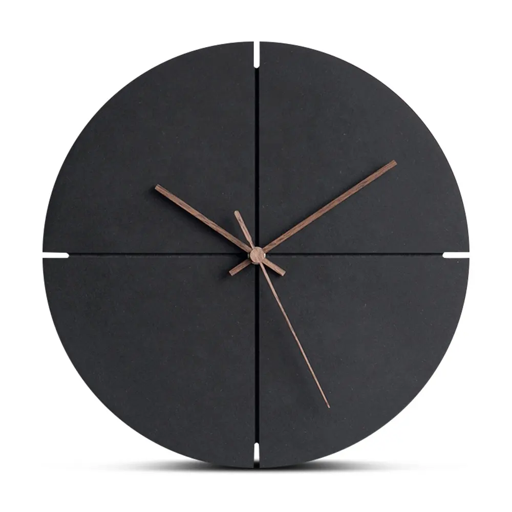 Concise Design Preciser Wooden Wall Clock For Living Room