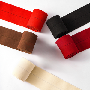 Nylon Gấp Ban Nhạc Đàn Hồi Màu Đen Và Trắng Đầy Màu Sắc Jacquard Logo Rộng <span class=keywords><strong>4Mm</strong></span> Cho Phụ Nữ Của Quần Váy Túi Vải - Product Image 2