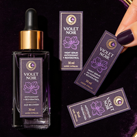 Solution d'étiquetage pour crème pour le visage TEDDY, vinyle imperméable, logo holographique personnalisé, étiquettes en rouleau pour cosmétiques