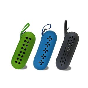 Portable PU <b>Waterproof</b> EVA Towel <b>Box</b> With Plastic Handle Free Factory Sample for Hotel Travel Towel <b>Storage</b> Case - Product Image 1