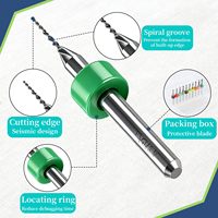 Brocas de Carburo de Tungsteno RUIMENG Sin Recubrimiento, de Vástago Recto, para Microperforación, Grabado de Joyería, Placas de Circuito Impreso (PCB) y Fresado CNC