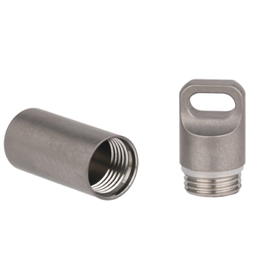 Mini porte-pilules pour clés, boîte à pilules en titane, étui à pilules étanche pour l'extérieur, le camping, les voyages - Product Image 3