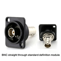 Connecteur BNC de type D pour montage sur panneau, adaptateur de prise de châssis femelle-femelle pour caméra de sécurité vidéo et système CATV